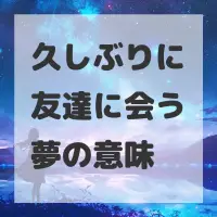 久しぶりに友達に会う夢のサムネイル画像