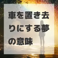 車を置き去りにする夢のサムネイル画像
