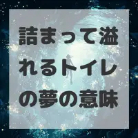 詰まって溢れるトイレの夢のサムネイル画像