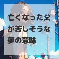亡くなった父が苦しそうな夢のサムネイル画像