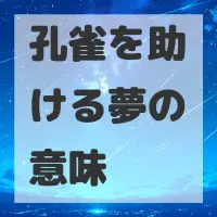 孔雀を助ける夢のサムネイル画像
