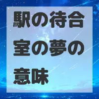 駅の待合室の夢のサムネイル画像