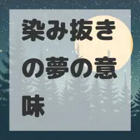 染み抜きの夢のサムネイル画像