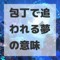 包丁で追われる夢のサムネイル画像