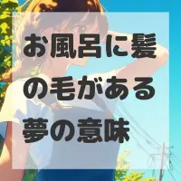 お風呂に髪の毛がある夢のサムネイル画像