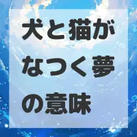 犬と猫がなつく夢のサムネイル画像