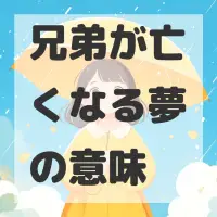 兄弟が亡くなる夢のサムネイル画像