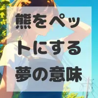 熊をペットにする夢のサムネイル画像