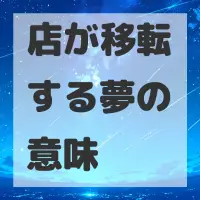 店が移転する夢のサムネイル画像