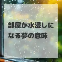 部屋が水浸しになる夢のサムネイル画像