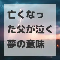 亡くなった父が泣く夢のサムネイル画像