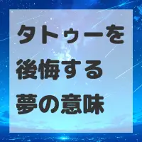 タトゥーを後悔する夢のサムネイル画像