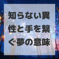 知らない異性と手を繋ぐ夢のサムネイル画像
