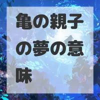 亀の親子の夢のサムネイル画像