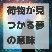 荷物が見つかる夢のサムネイル画像