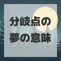 分岐点の夢のサムネイル画像