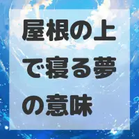 屋根の上で寝る夢のサムネイル画像
