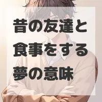 昔の友達と食事をする夢のサムネイル画像