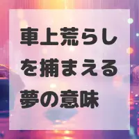 車上荒らしを捕まえる夢のサムネイル画像