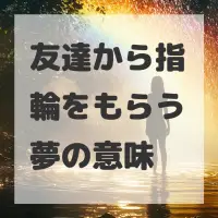 友達から指輪をもらう夢のサムネイル画像