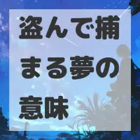 盗んで捕まる夢のサムネイル画像