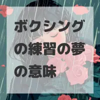 ボクシングの練習の夢のサムネイル画像