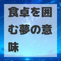 食卓を囲む夢のサムネイル画像