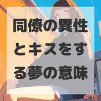 同僚の異性とキスをする夢のサムネイル画像