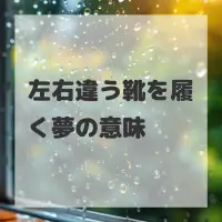 左右違う靴を履く夢のサムネイル画像