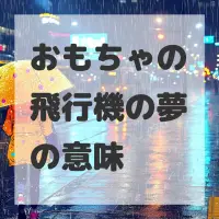おもちゃの飛行機の夢のサムネイル画像