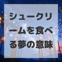 シュークリームを食べる夢のサムネイル画像