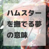 ハムスターを撫でる夢のサムネイル画像