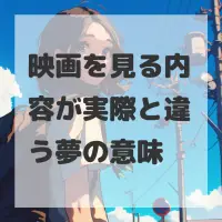 映画を見る内容が実際と違う夢のサムネイル画像