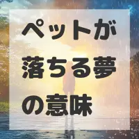 ペットが落ちる夢のサムネイル画像