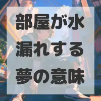部屋が水漏れする夢のサムネイル画像