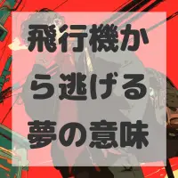 飛行機から逃げる夢のサムネイル画像